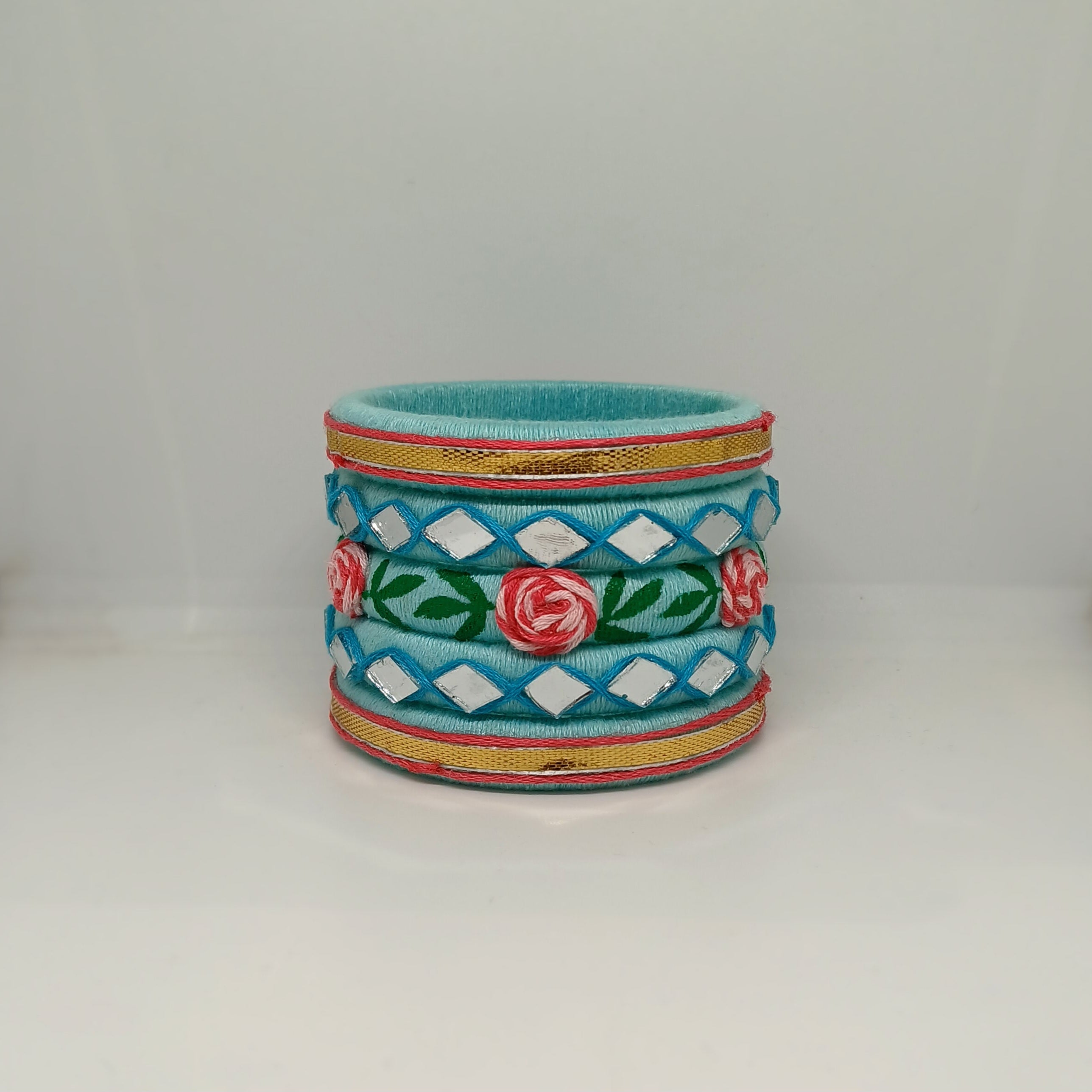 Medha [blue colour handcrafted bangles]