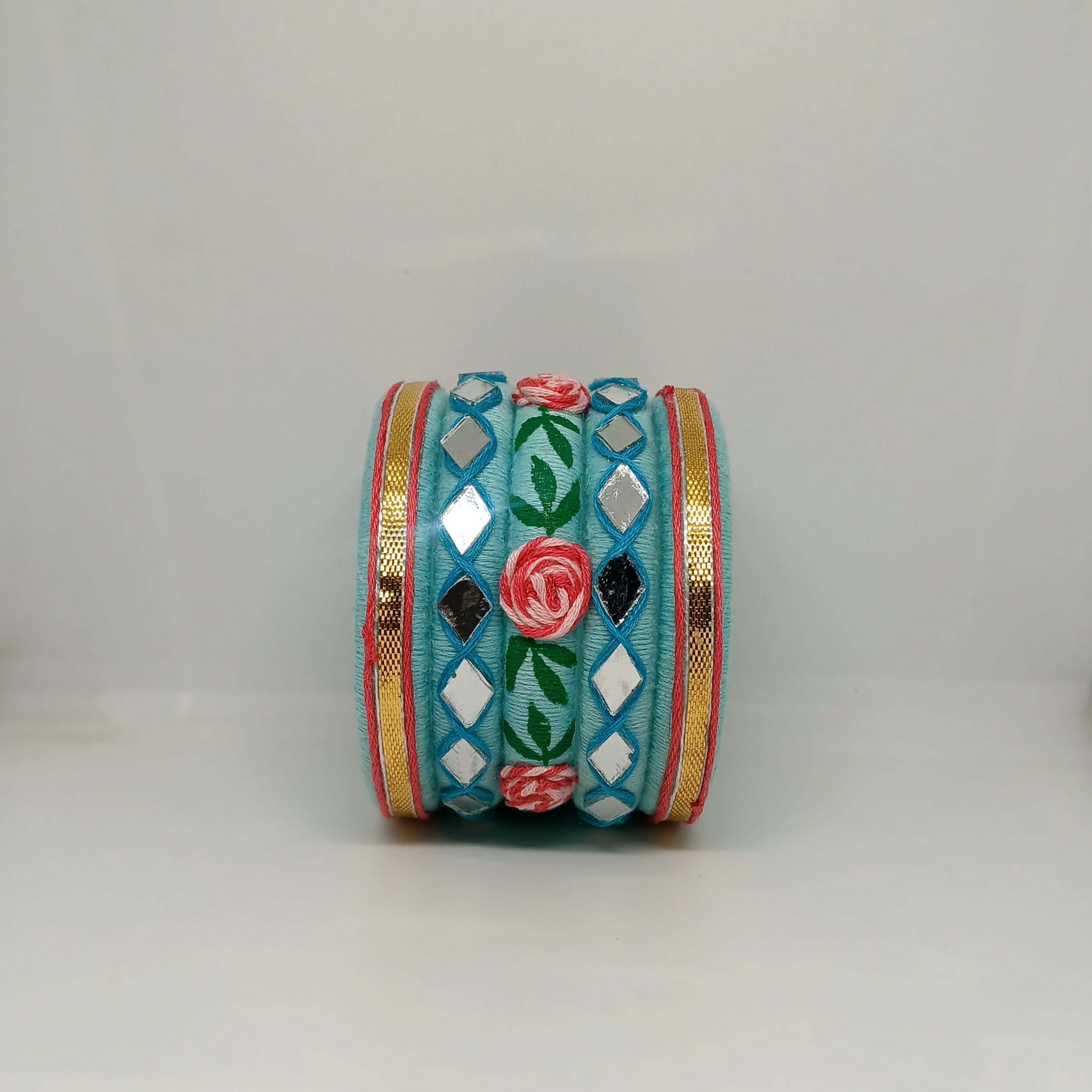 Medha [blue colour handcrafted bangles]