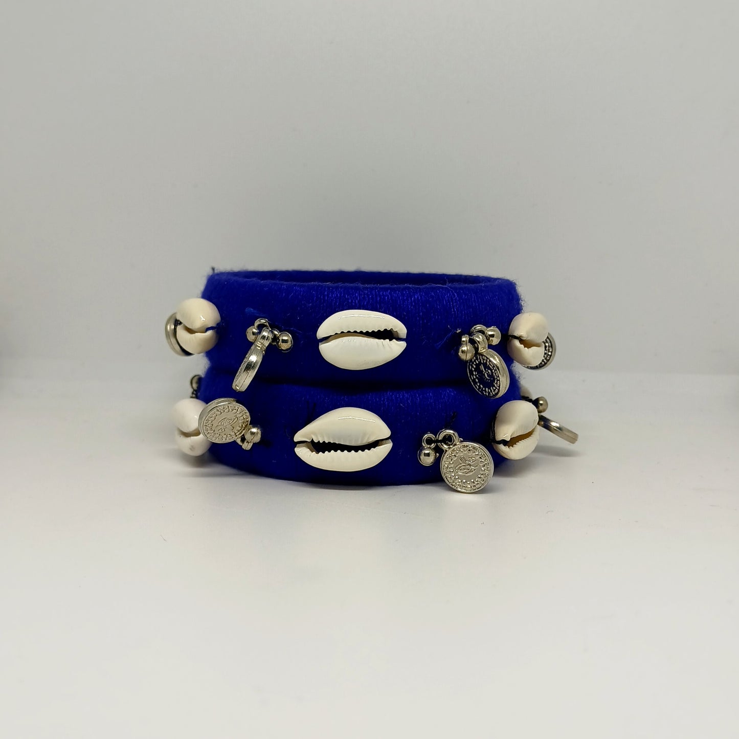 Brahmi [blue colour handcrafted bangles]