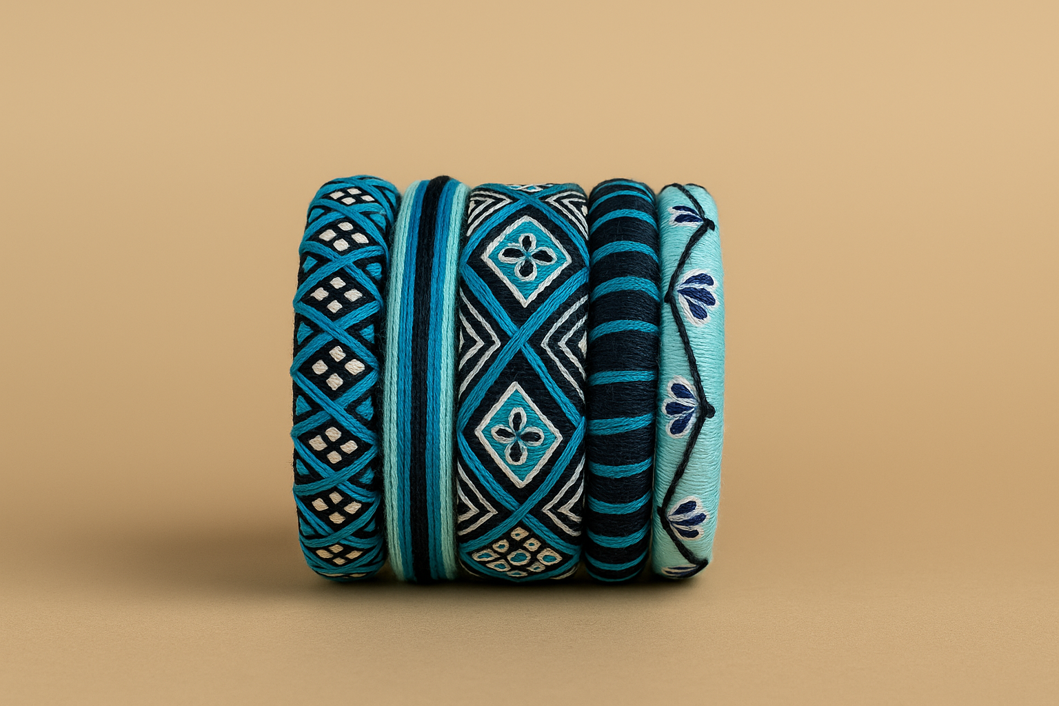 Nimisha [blue colour handcrafted bangles]
