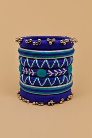Namrata[Royal blue Handcrafted Bangles]