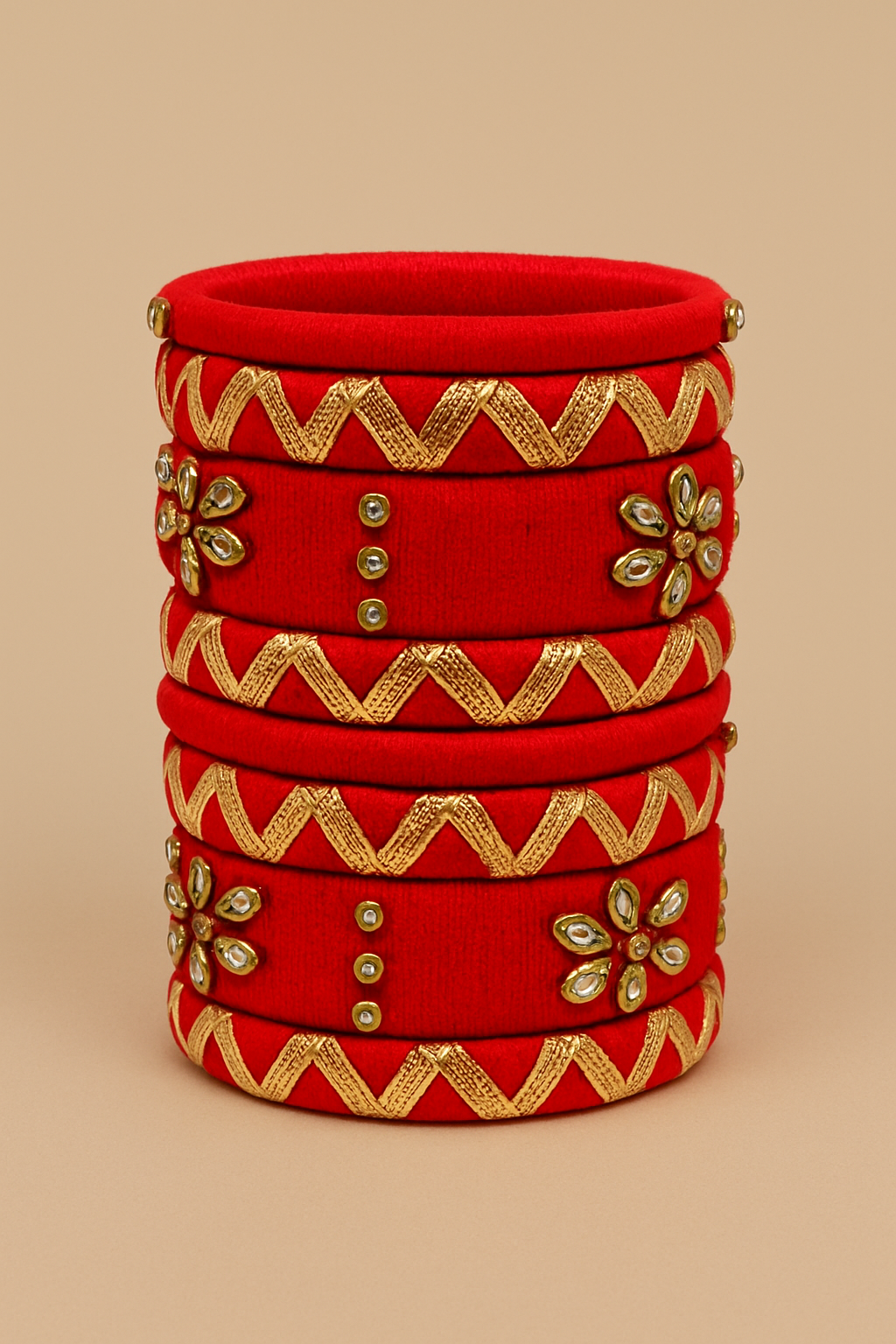 Arshi [ Red Handcrafted Bangles]