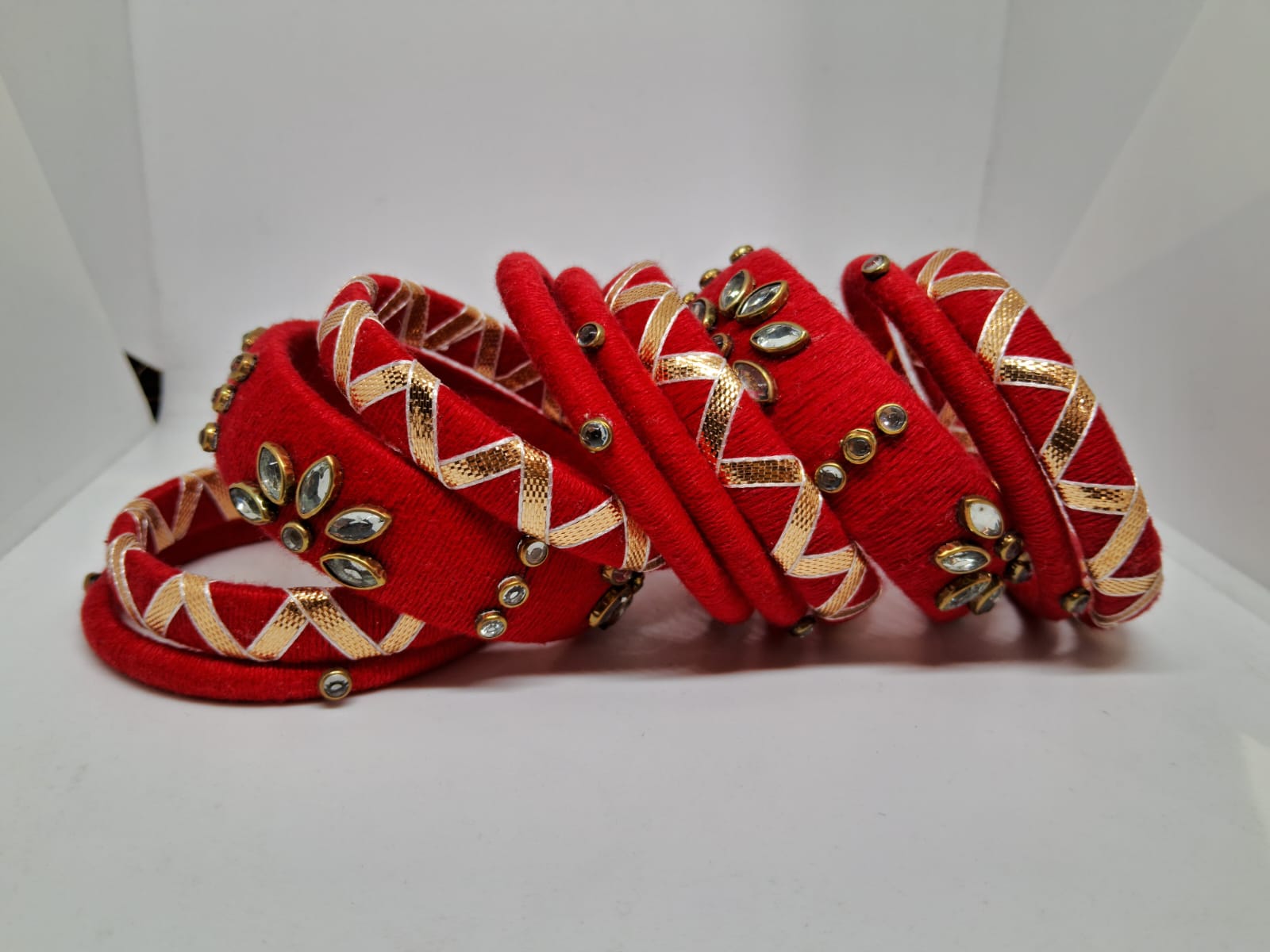 Arshi [ Red Handcrafted Bangles]