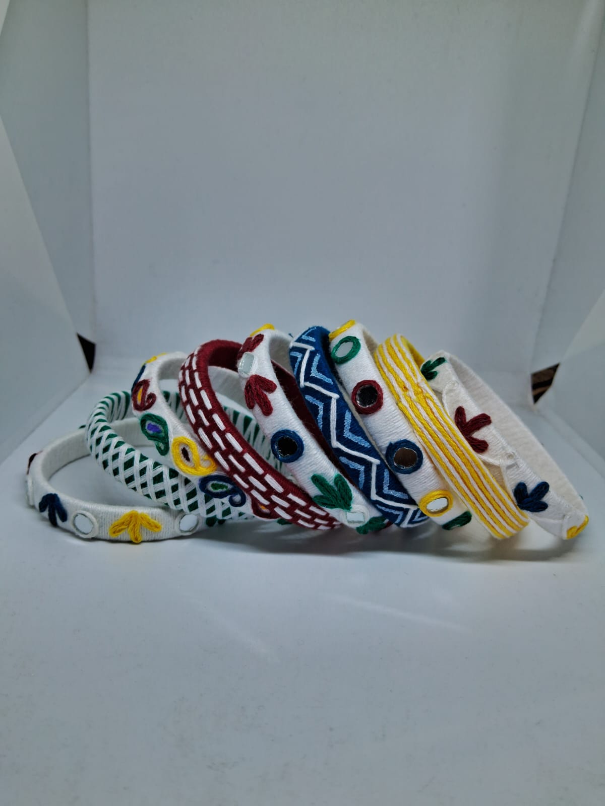 Nisha [White Handcrafted Bangles]