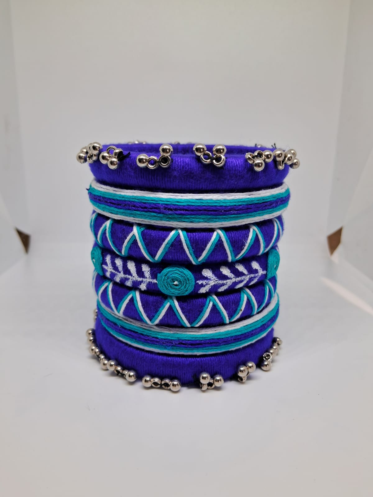 Namrata[Royal blue Handcrafted Bangles]