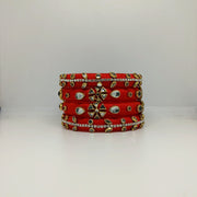 Shruti [Red colour handcrafted bangles]