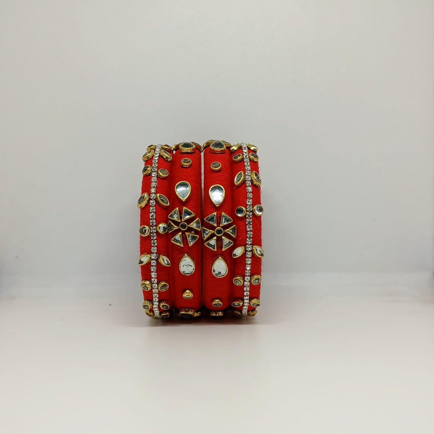 Shruti [Red colour handcrafted bangles]