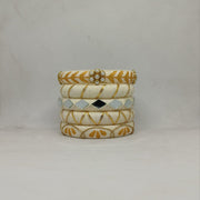 Priya [white colour Handcrafted Bangles]