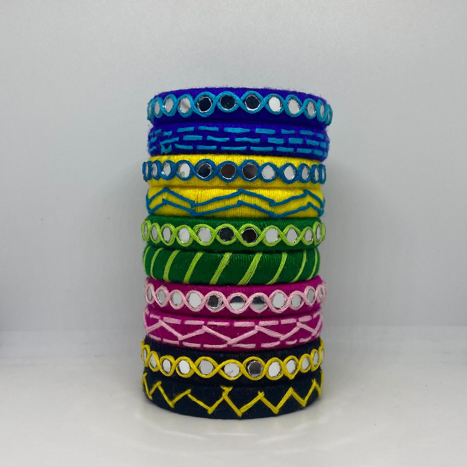 Rangila [multi-colour Handcrafted Bangles]