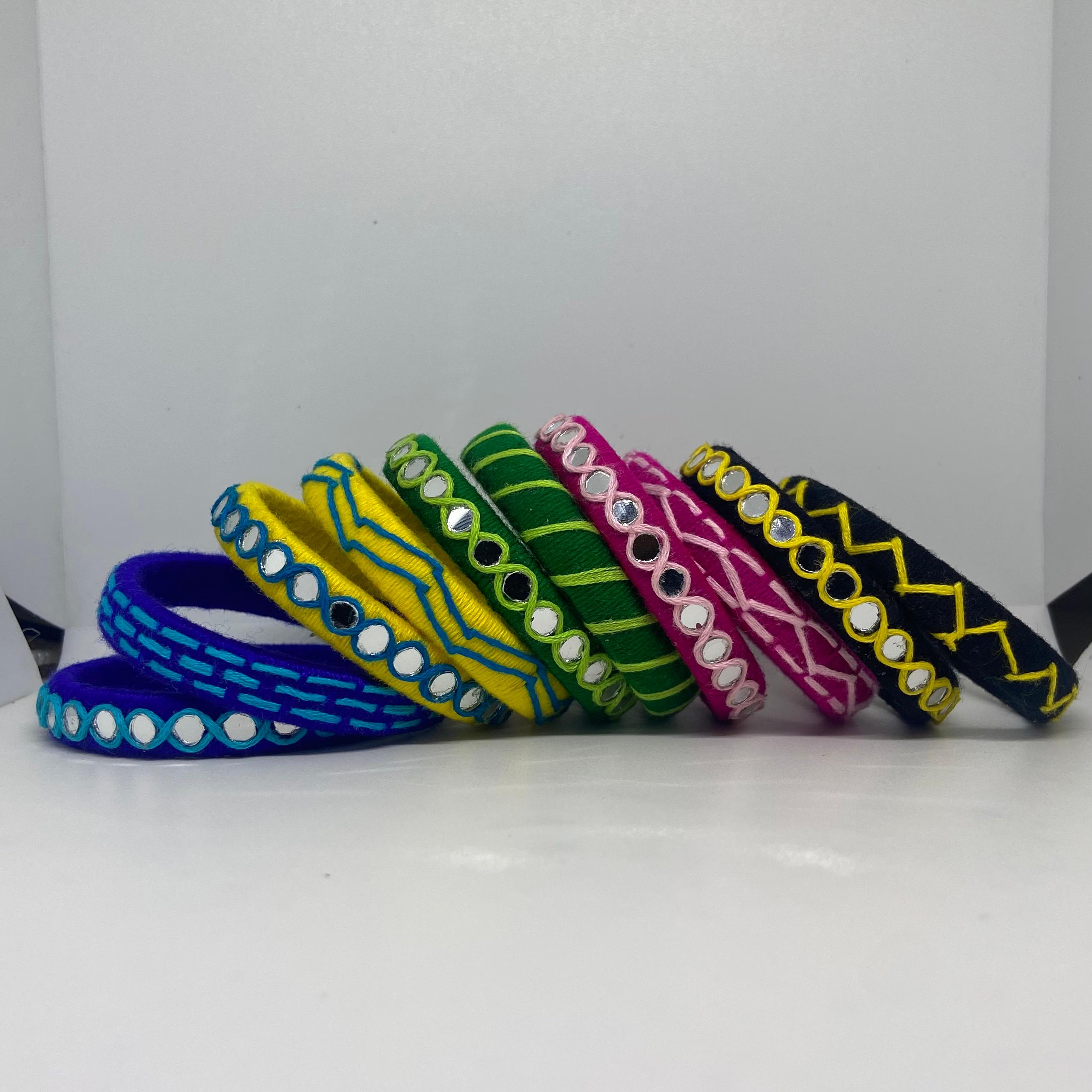 Rangila [multi-colour Handcrafted Bangles]