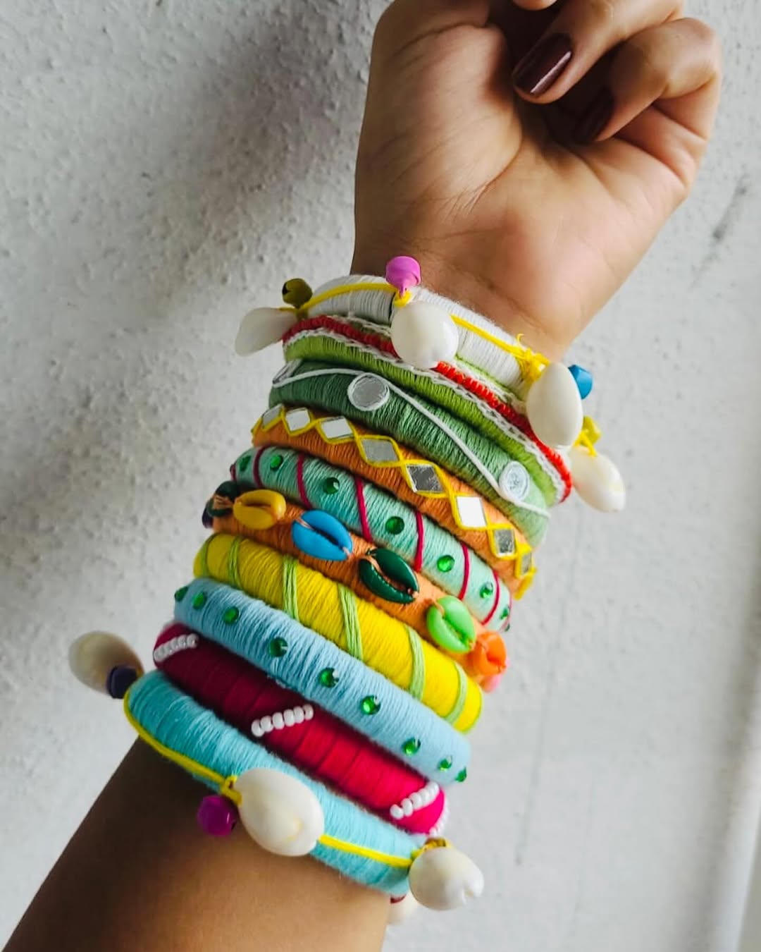 Swapna [multi-colour Handcrafted Bangles]