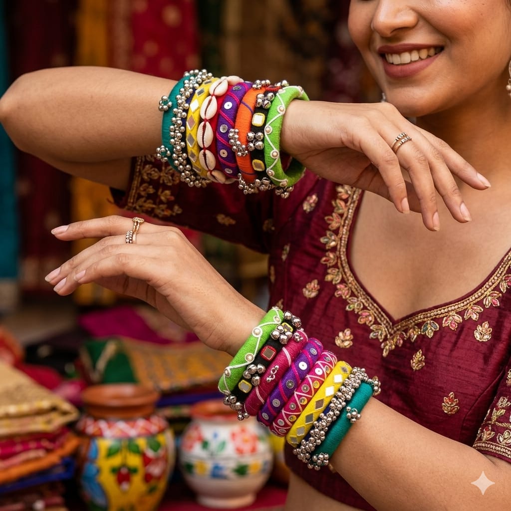 Niharika [ Multicolour Handcrafted Bangles]