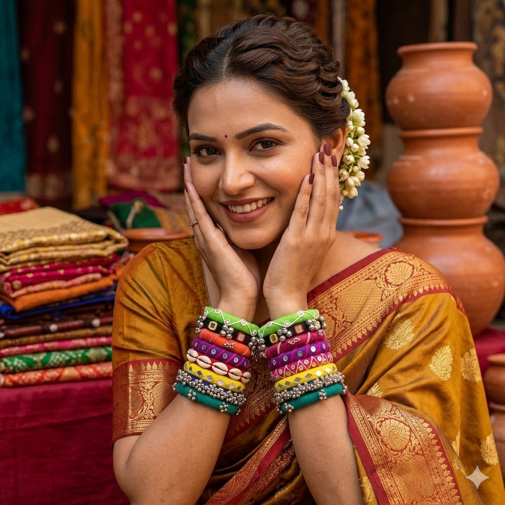 Niharika [ Multicolour Handcrafted Bangles]