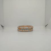 Enamel Bangles [Powder Blue Color Elegant Floral Design]