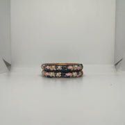 Enamel Bangles [Black Color Elegant Floral Design]