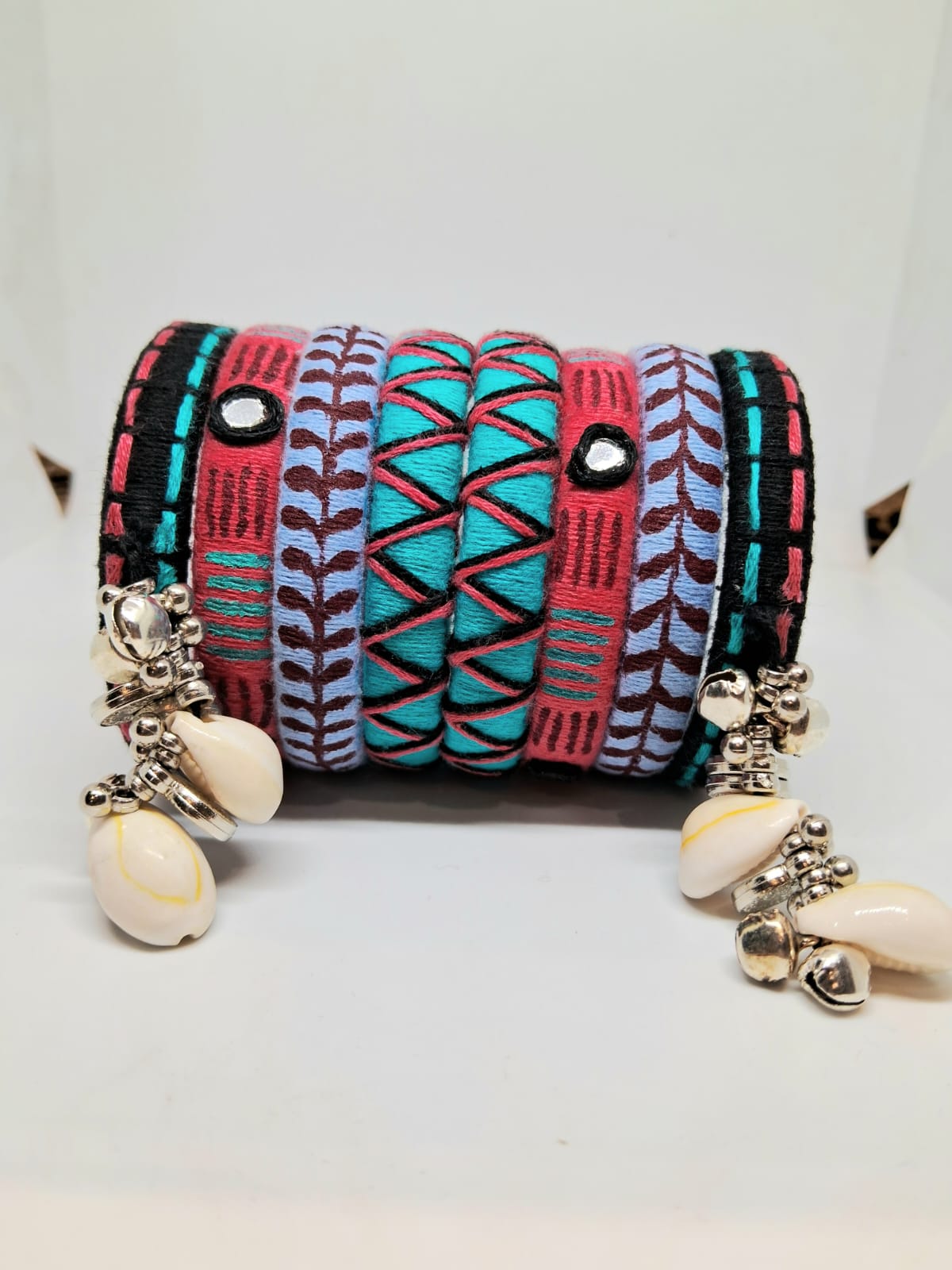 Kavya [ Blue kawri Handcrafted Bangles]
