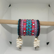 Kavya [ Blue kawri Handcrafted Bangles]